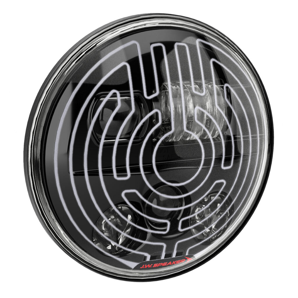 Model 8730 Shallow 7″ Round LED Headlights