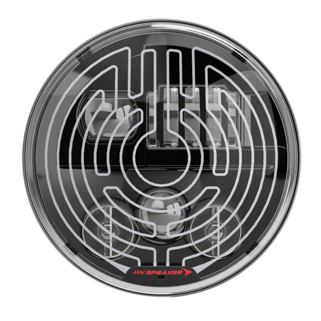 Model 8730 Shallow 7″ Round LED Headlights