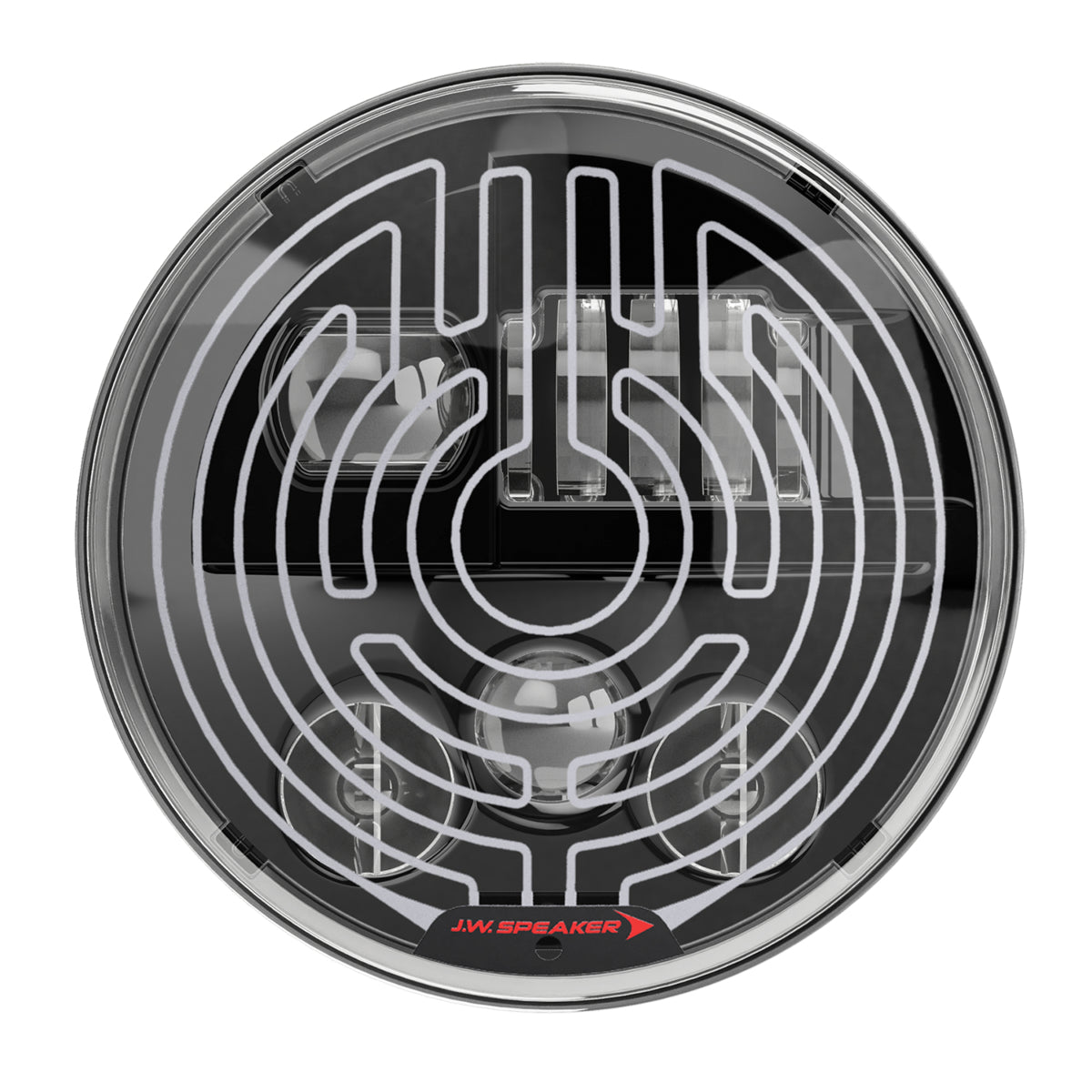 Model 8730 Shallow 7″ Round LED Headlights