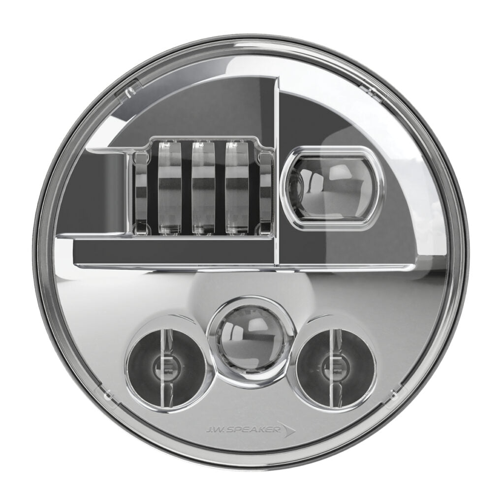 Model 8730 Shallow 7″ Round LED Headlights