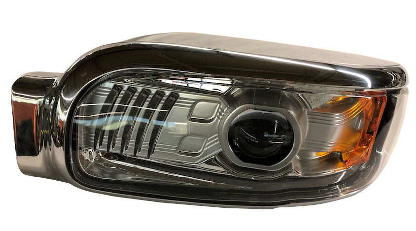 Chrome Heated Model 9600 Pod Lights for Peterbilt Trucks!