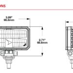 Model 792 – 12/24V Compact LED Work Light with Pedestal Mount